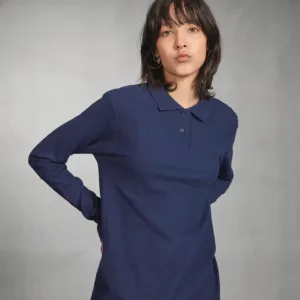 B&C ID.001 Ladies' long-sleeve polo shirt