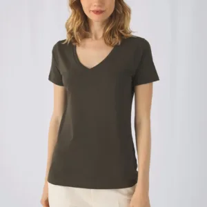 B&C Organic Cotton Inspire V-neck T-shirt / Woman