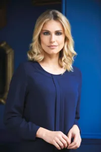 BROOK TAVERNER Blouse in Chinese crêpe Roma