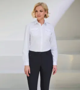 BROOK TAVERNER Dames pilotenblouse met lange mouwen