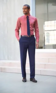 BROOK TAVERNER Flat front pantalon AVALINO