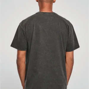 Build your brand Dik t-shirt met vintage wash