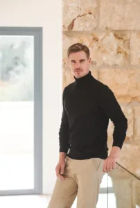 Henbury Trui met rolkraag