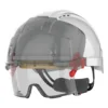 JSP EVO® VISTAlens™ veiligheidshelm, microvizier, geventileerd, met geïntegreerd anticondens, antikras overzetbrilletje KN