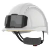 JSP EVOLite® veiligheidshelm met badgehouder, geventileerd, met ratelsluiting.