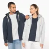 Kariban Vintage herensweater met rits en capuchon