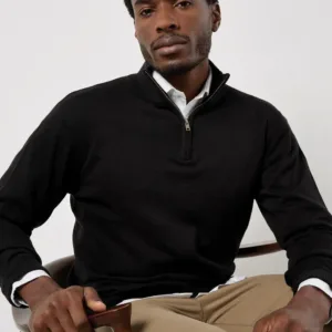 Kustom Kit Regular Fit Arundel 1/4 Zip Sweater
