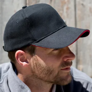 Result Caps Sandwich Brushed Cotton Cap