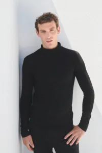 SF Clothing Men's Feel Good Stretch Rolkraag Neck Top