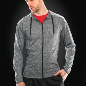 Spiro Mens hooded tee-jacket
