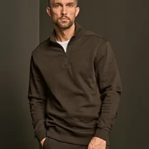 Tee Jays Ribbed Interlock Half Zip