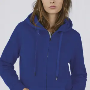 B&C QUEEN Sweatshirt met capuchon en rits
