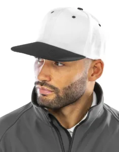 Result Tweekleurige bronx original snapbackpet met platte klep
