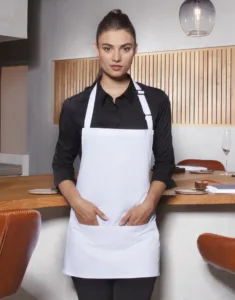 Karlowsky Short Bib Apron Basic with Buckle and Pocket