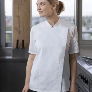 Karlowsky Short-Sleeve Ladies` Chef Jacket Modern-Look