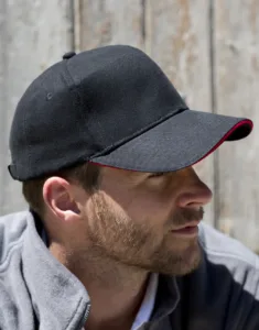 Result Caps Sandwich Brushed Cotton Cap