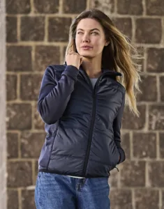 Tee Jays Womens Hybrid-Stretch Hooded Jacket