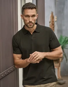 Tee Jays Luxury Stretch V-Neck Polo