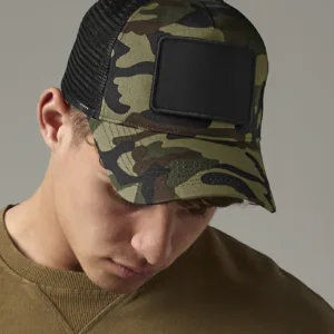 Beechfield® Meshpet, verstelbaar aan de achterkant met afneembare patch.