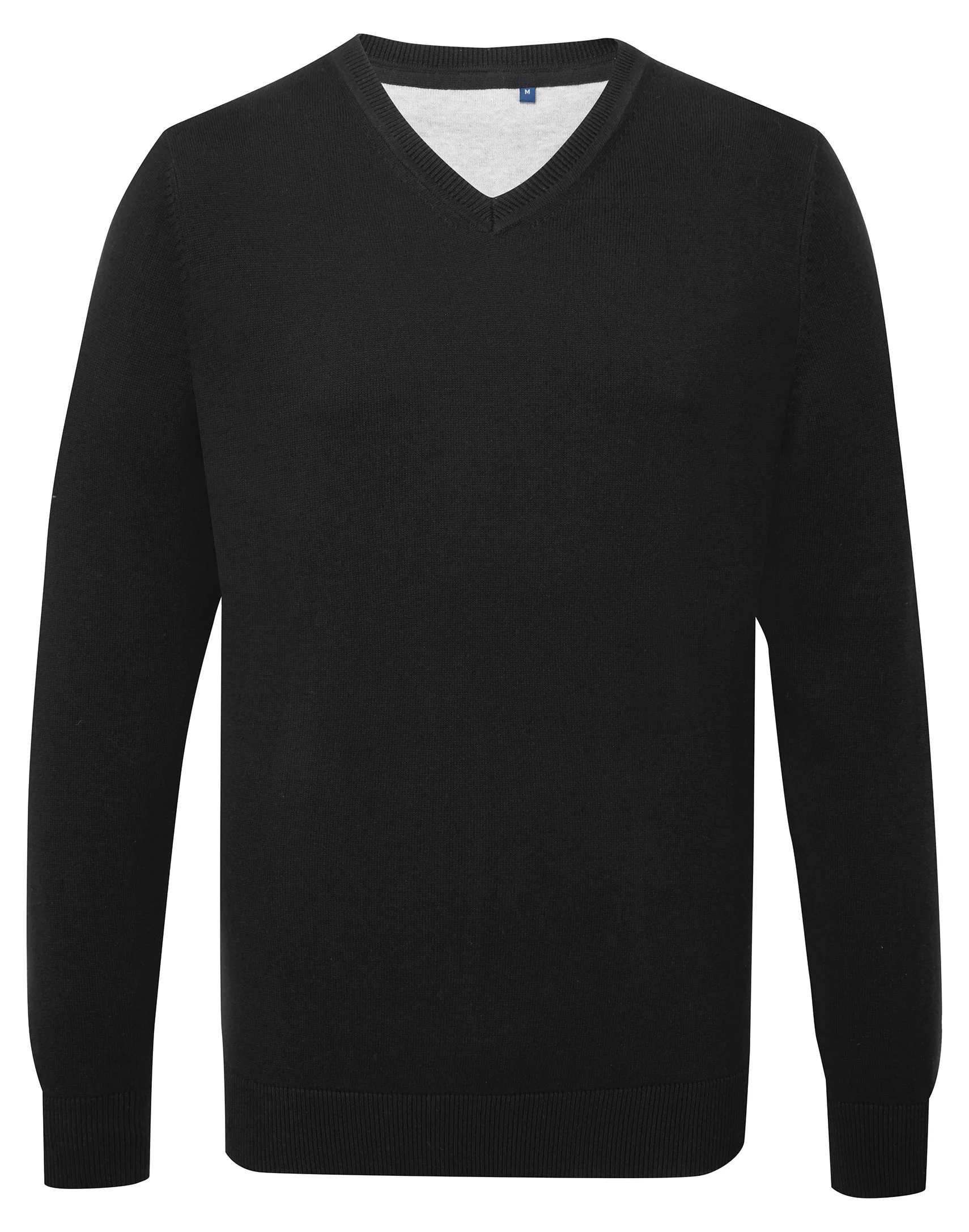 Men's cotton blend v-neck sweater
