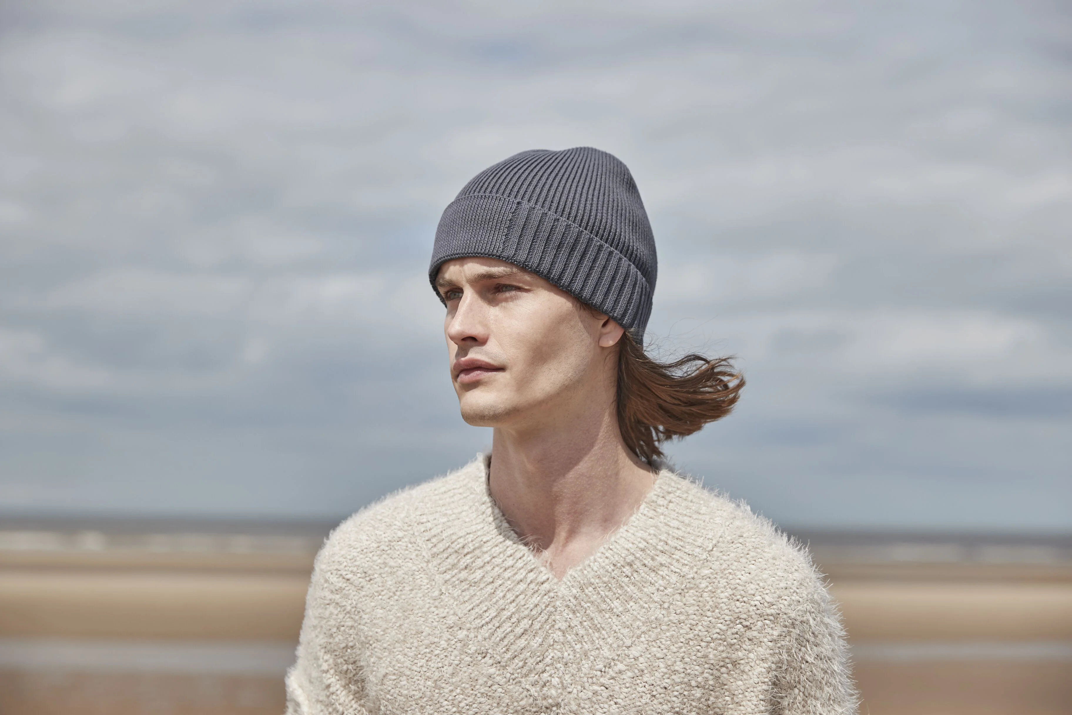 Beechfield® Biologisch katoenen muts met technische patch