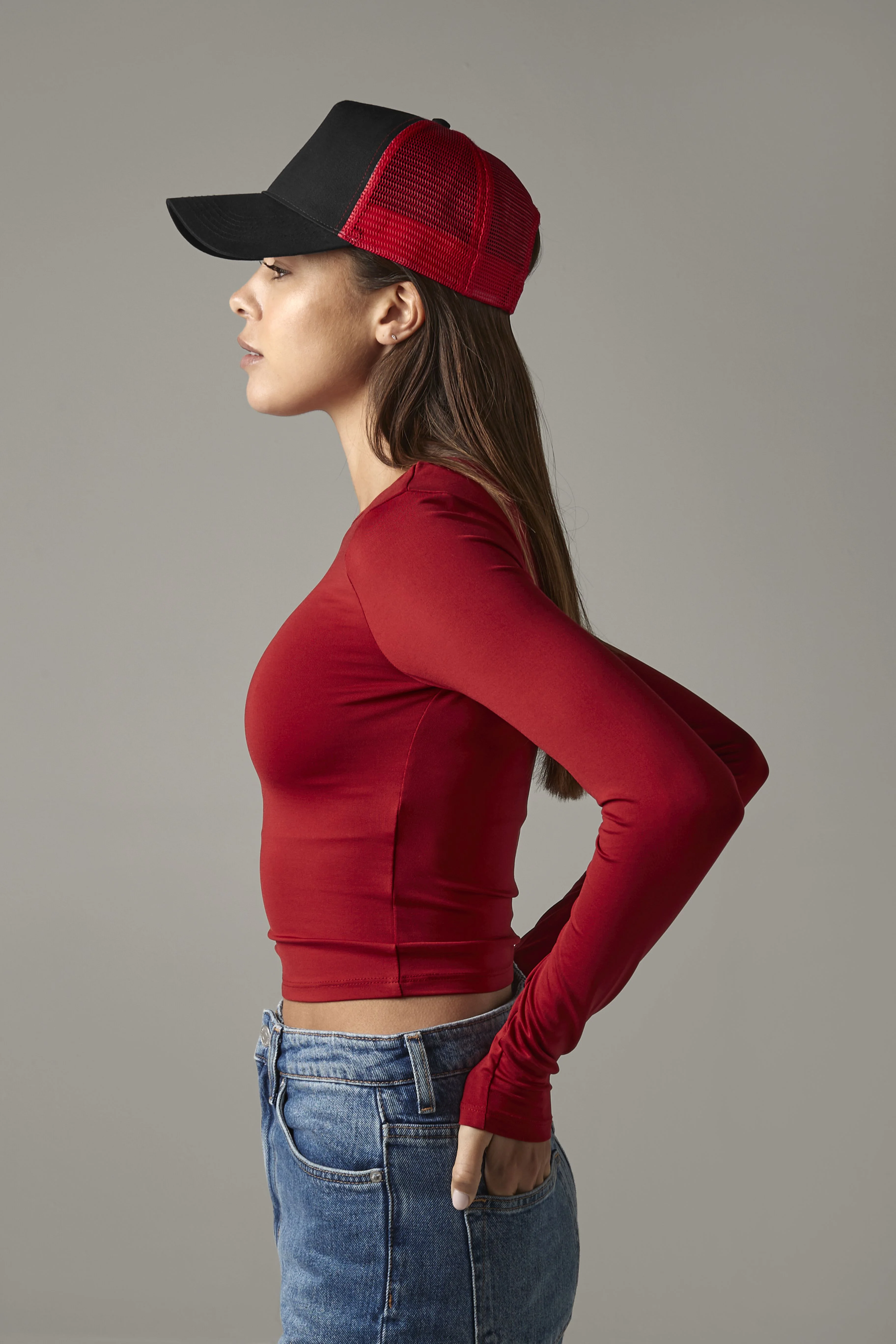 Snapback trucker