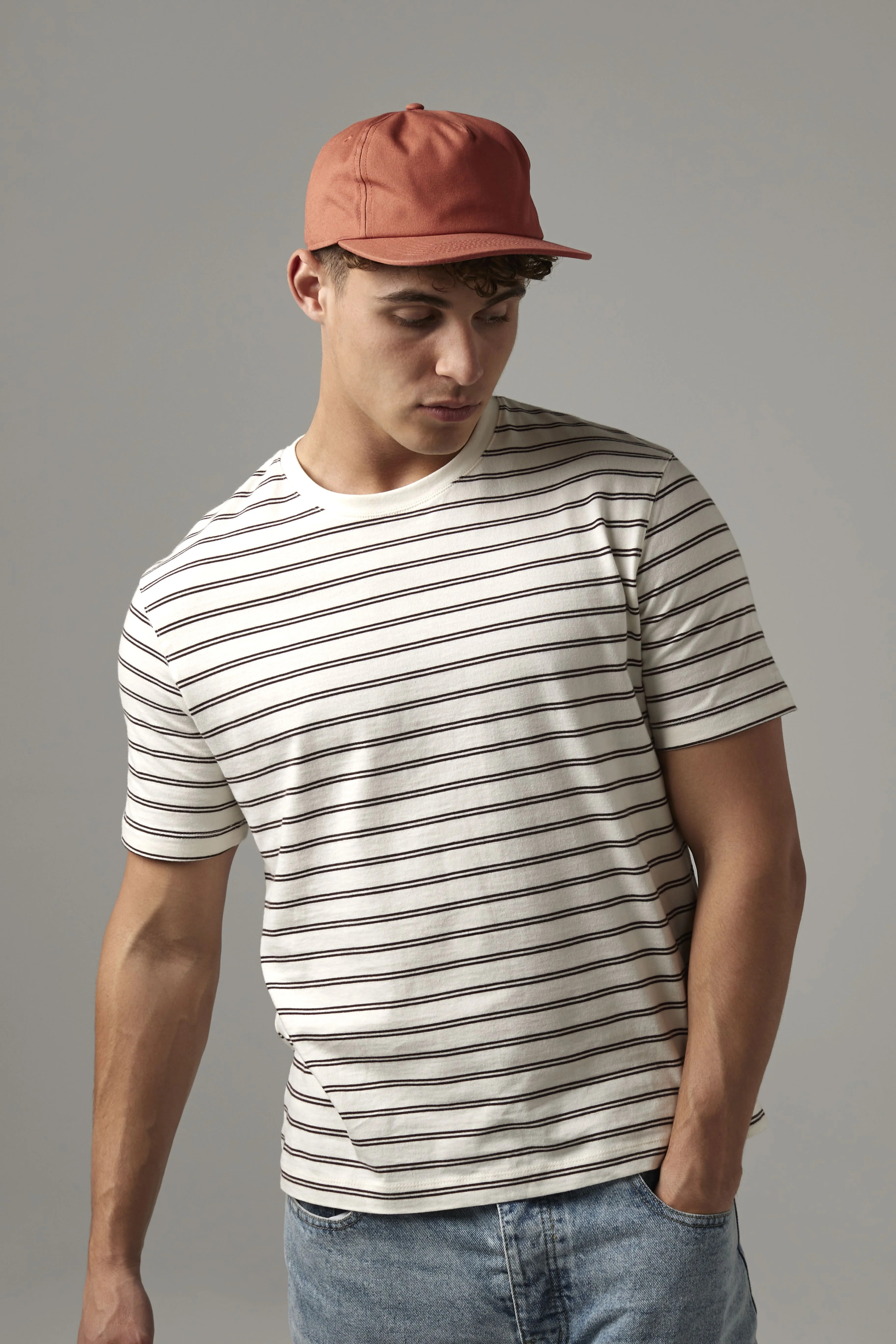 Organic cotton unstructured 5-panel cap