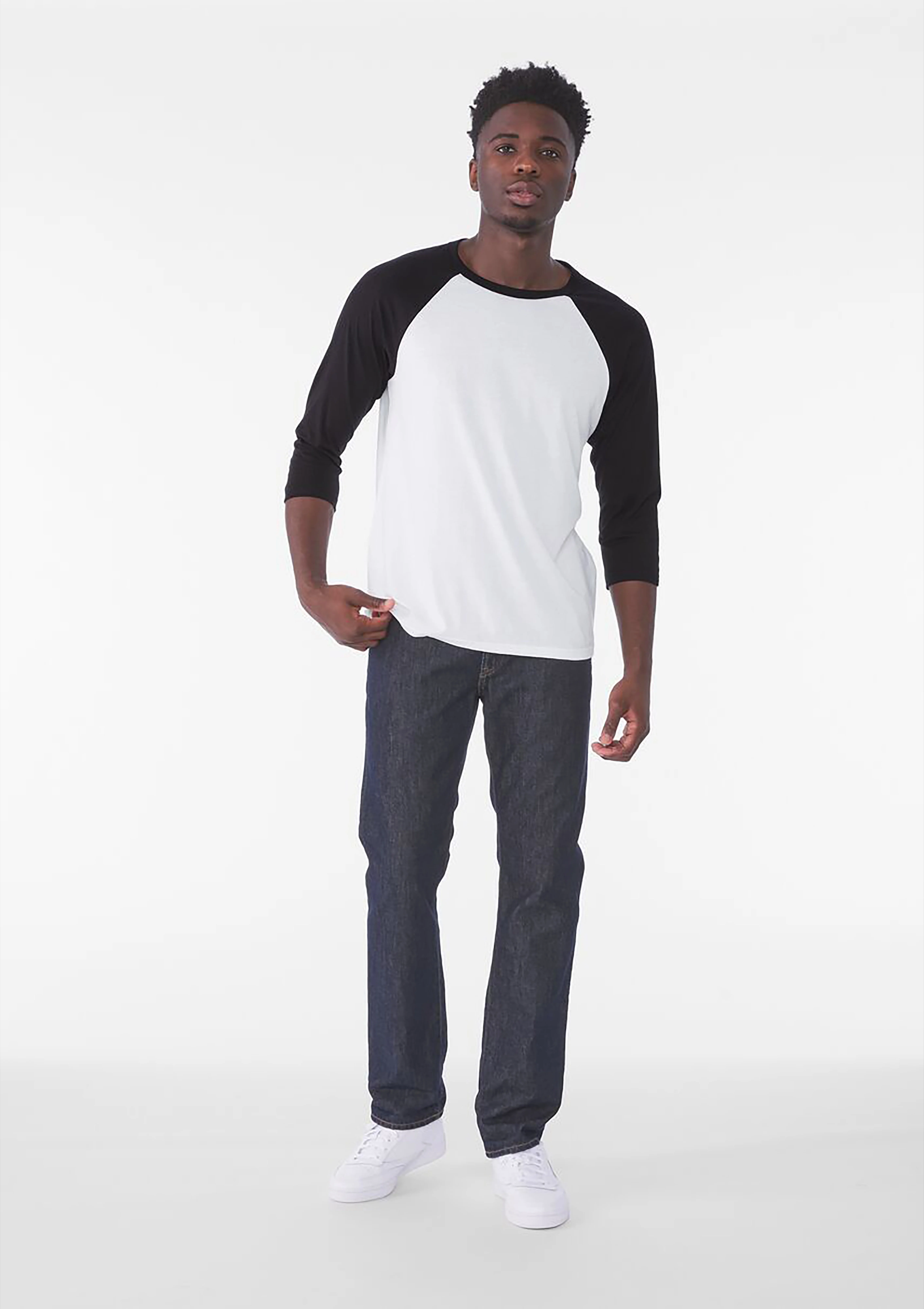 Unisex triblend ¾ sleeve baseball t-shirt