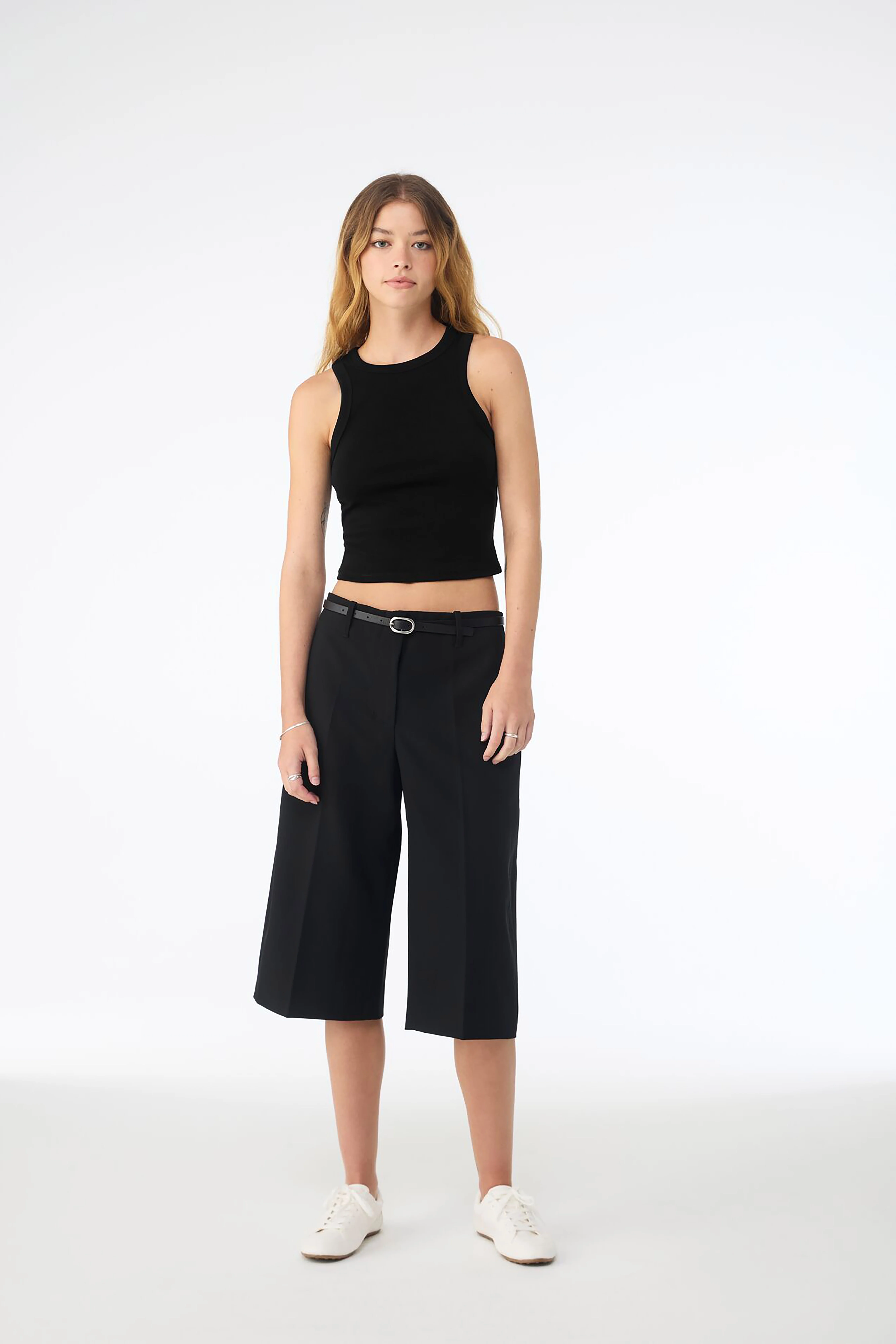 Women’s micro rib racer tank