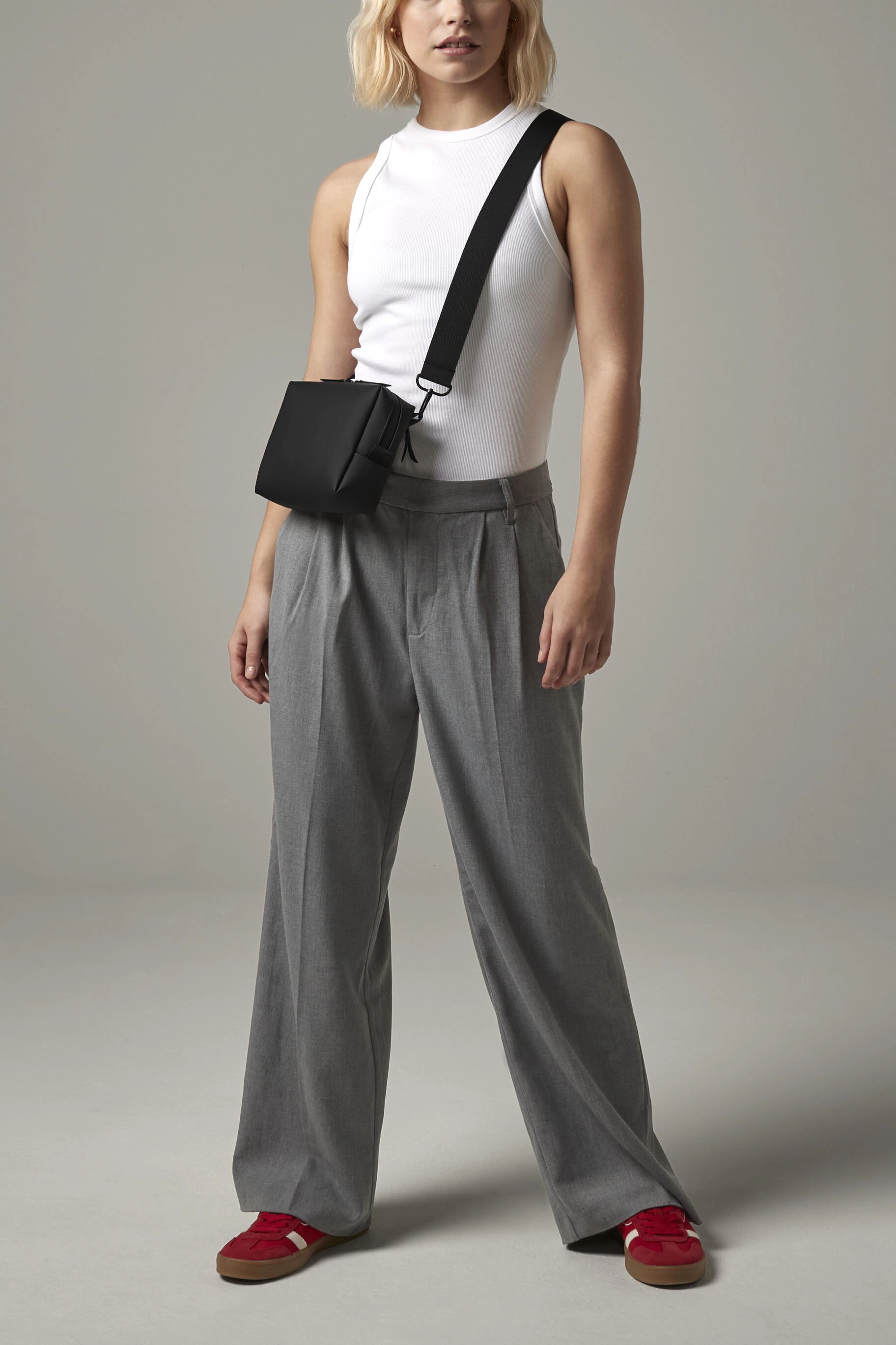 Matte PU cross-body bag
