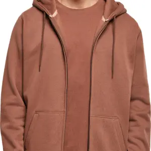 Build your brand Zware hoodie met rits