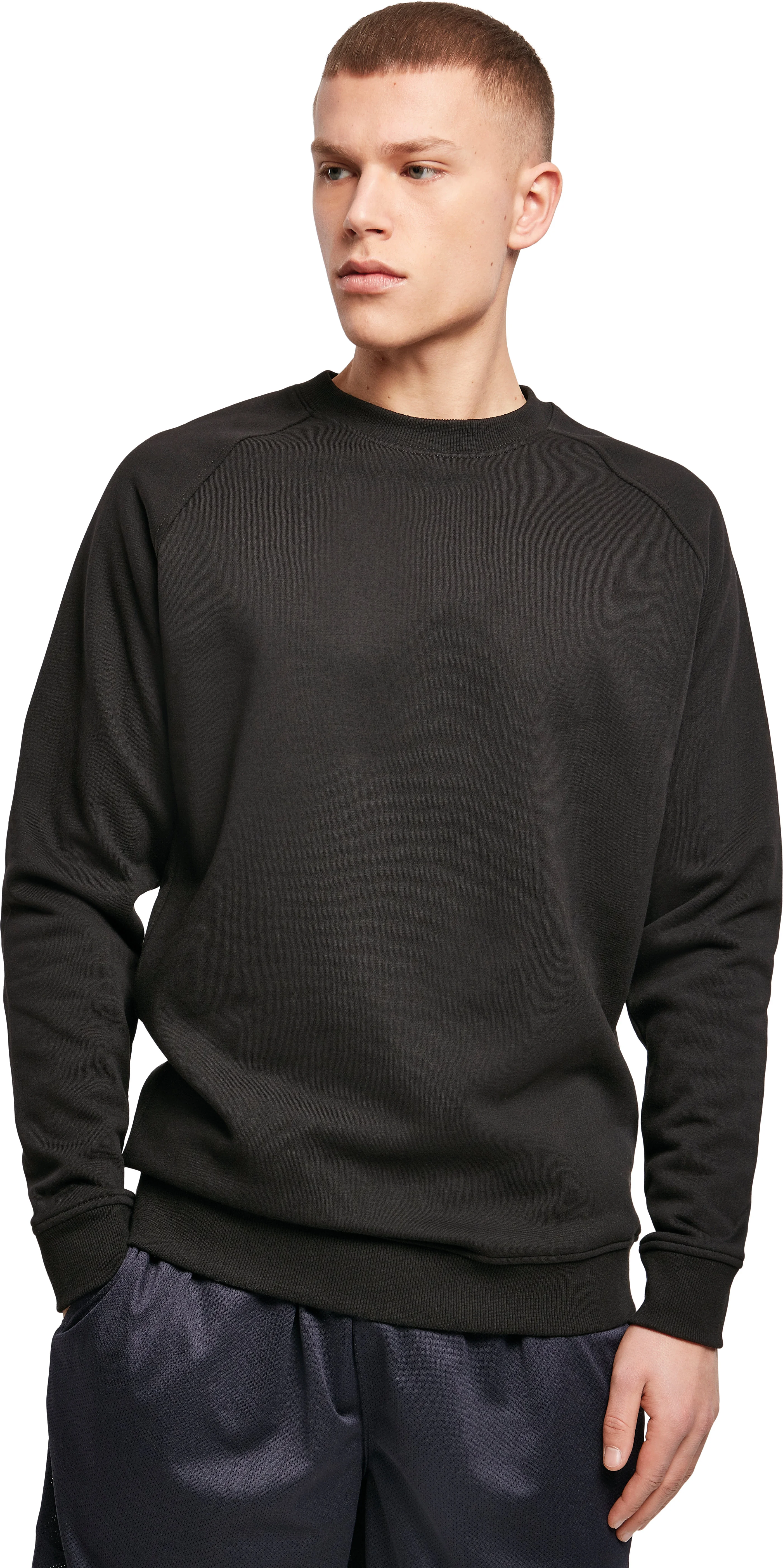 Raglan sweat crew neck