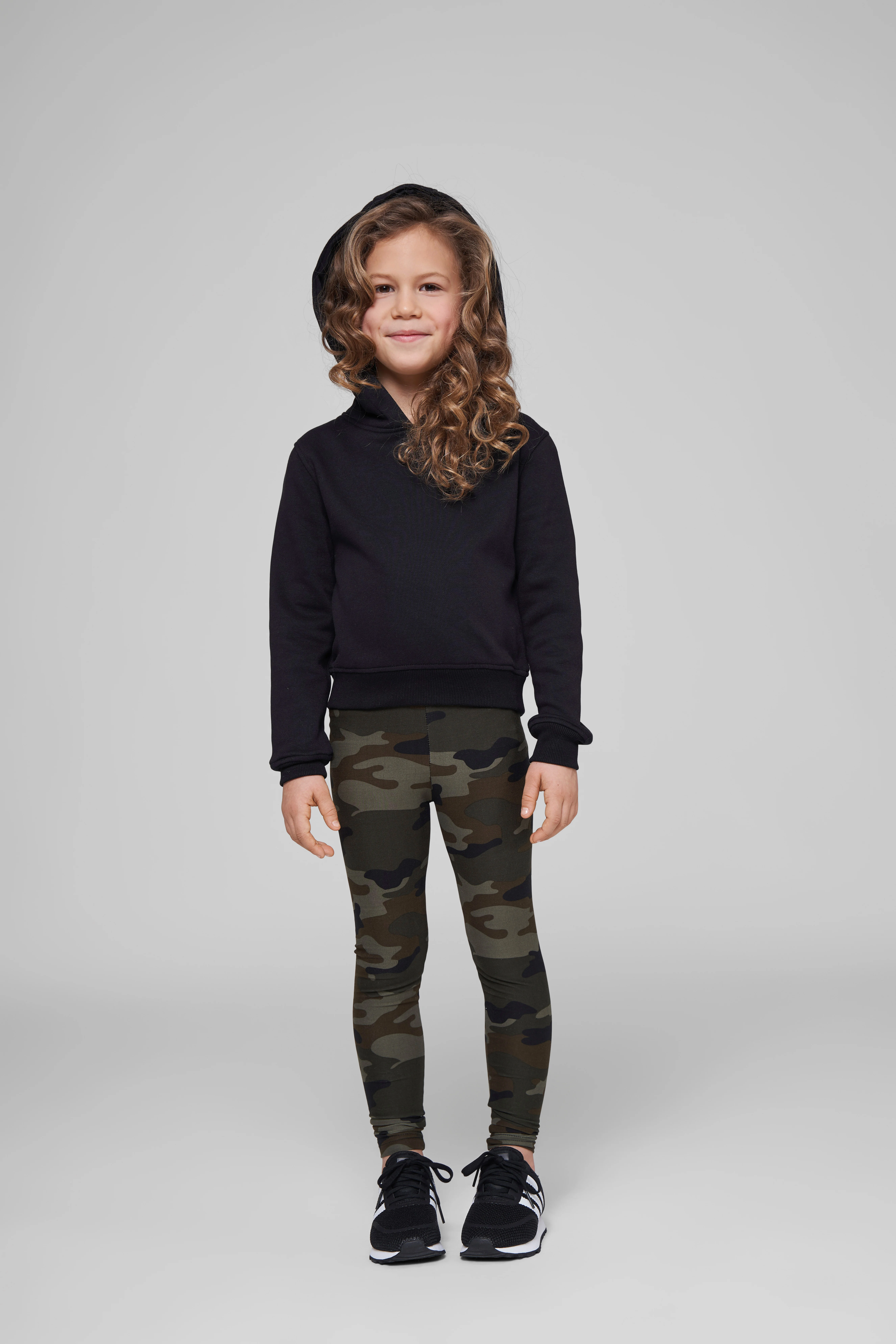 Girls cropped sweat hoodie