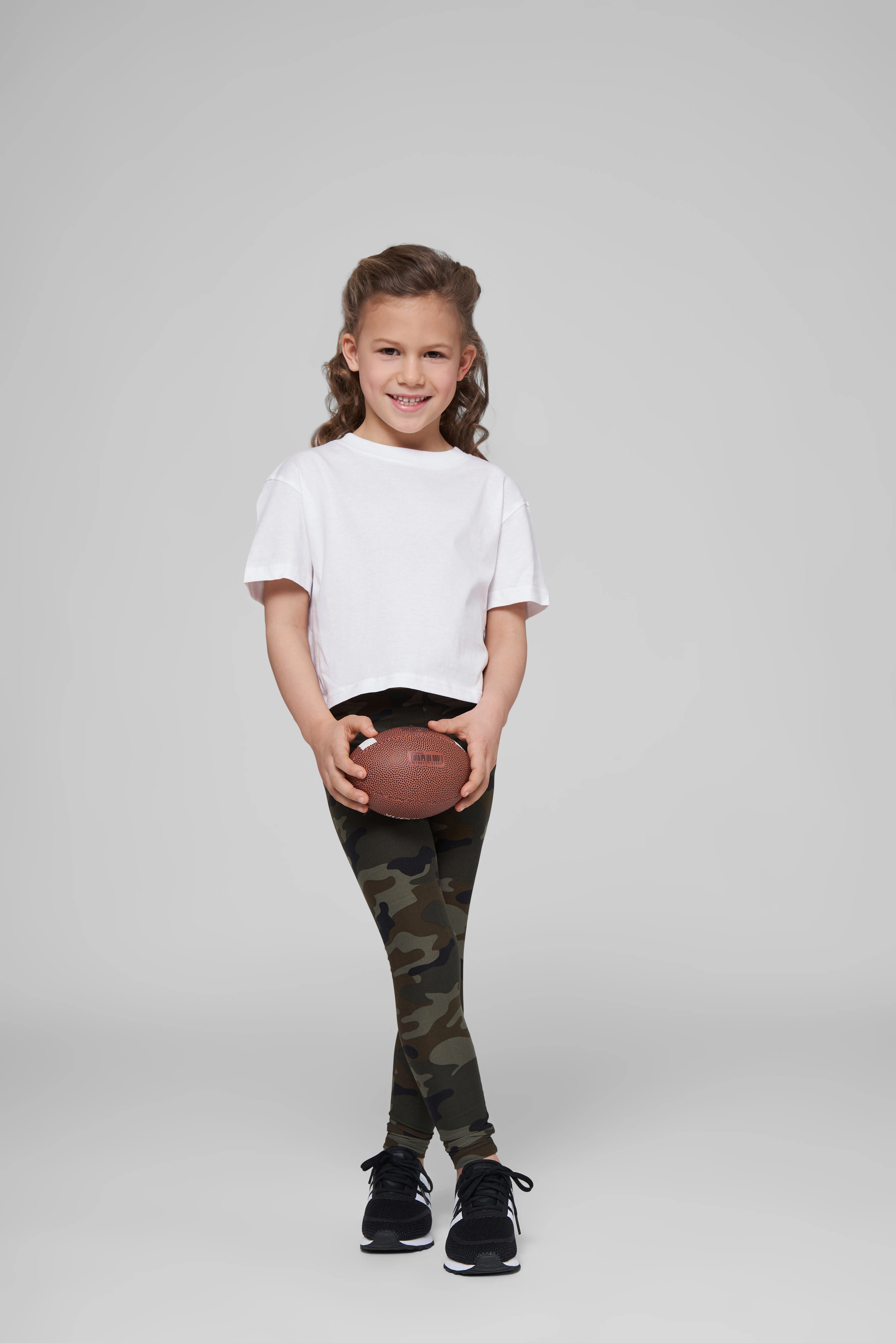 Girls cropped Jersey tee
