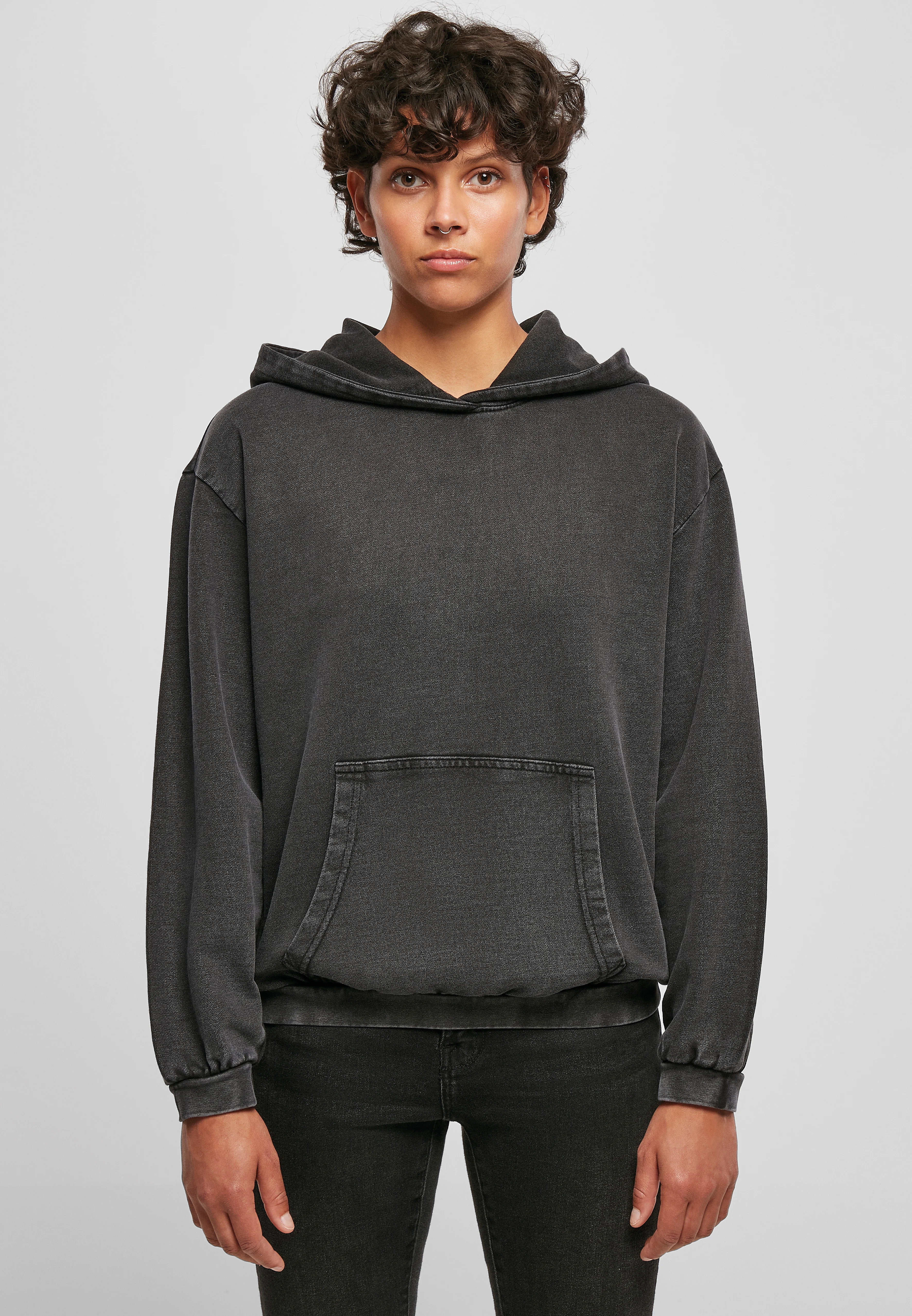 Women's acid washed oversized hoodie