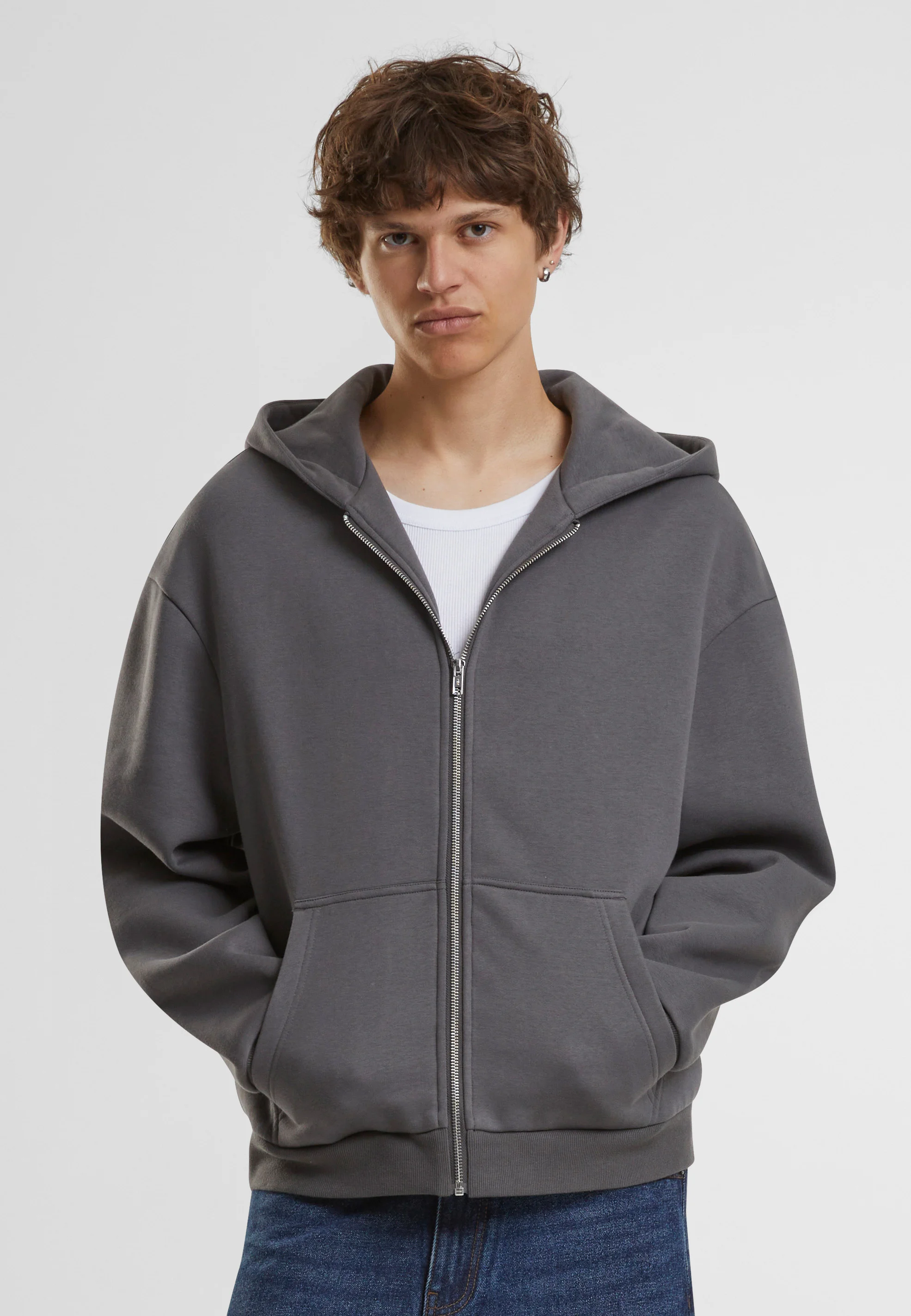 Fluffy zip hoodie