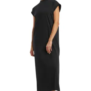 Women’s long extended shoulder dress