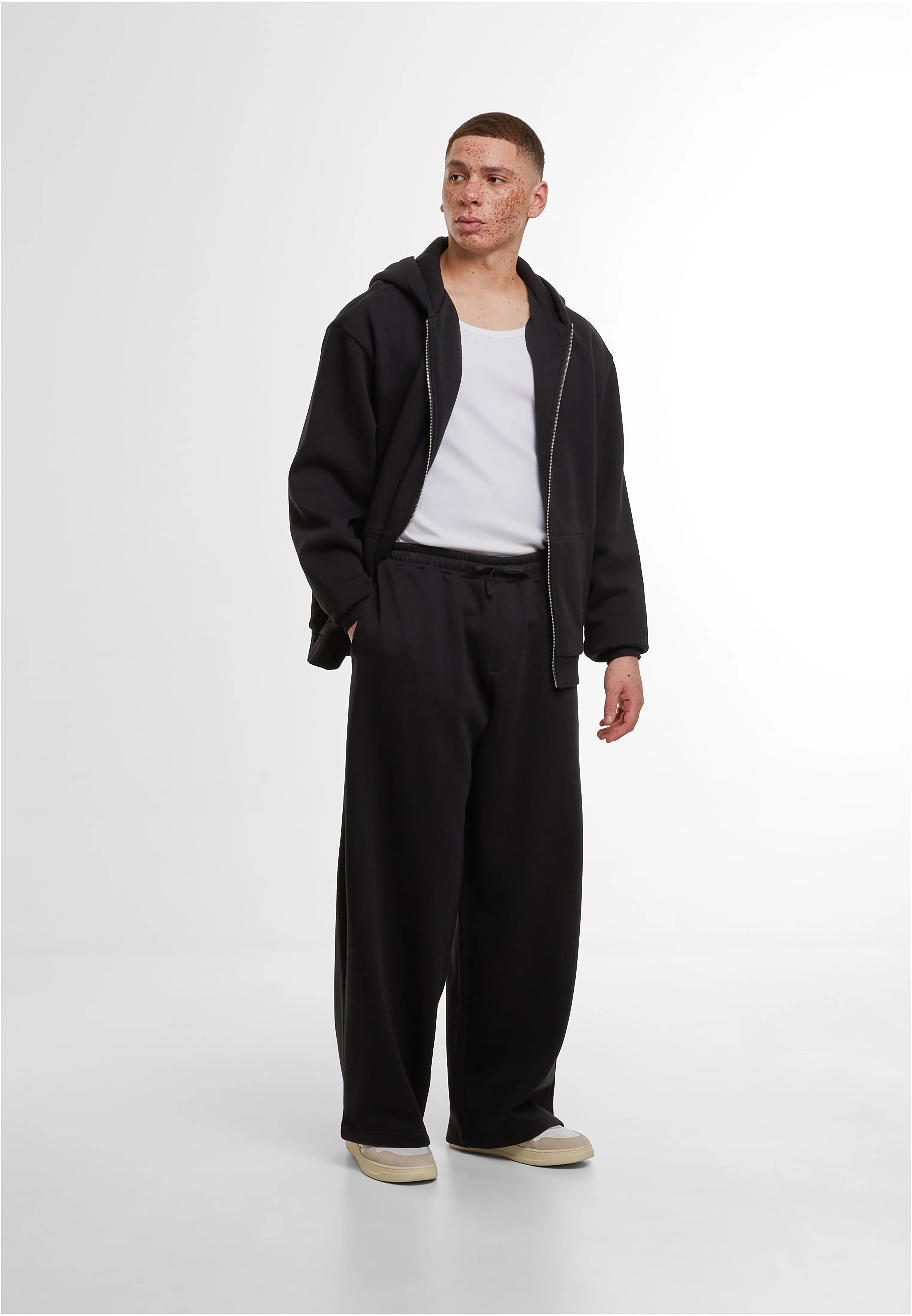 Loose-fit zip hoodie