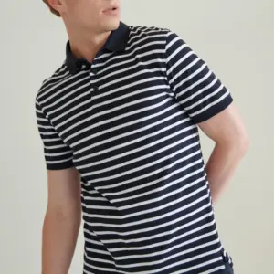 Front Row Gestreepte jersey polo