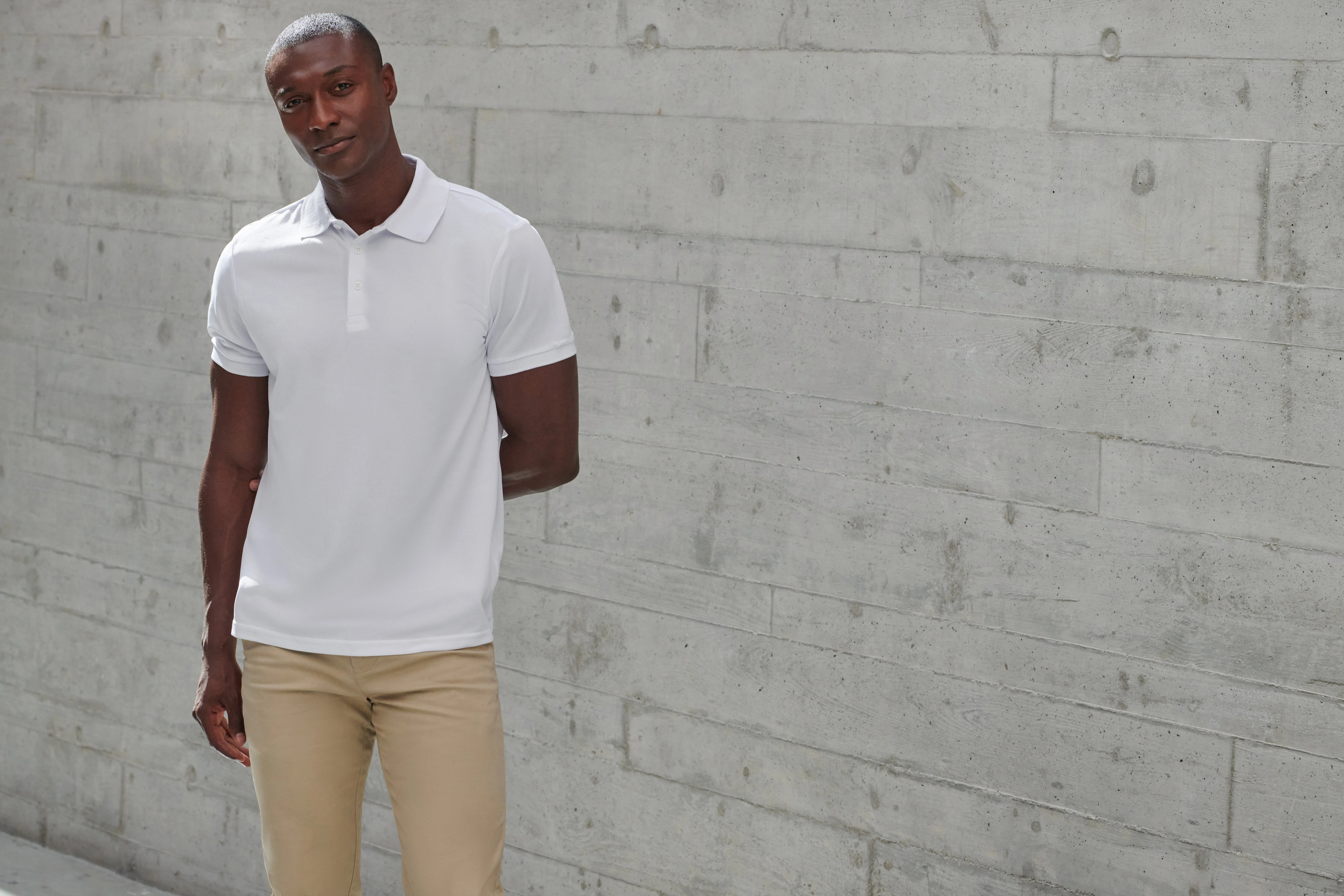 Recycled polyester polo shirt