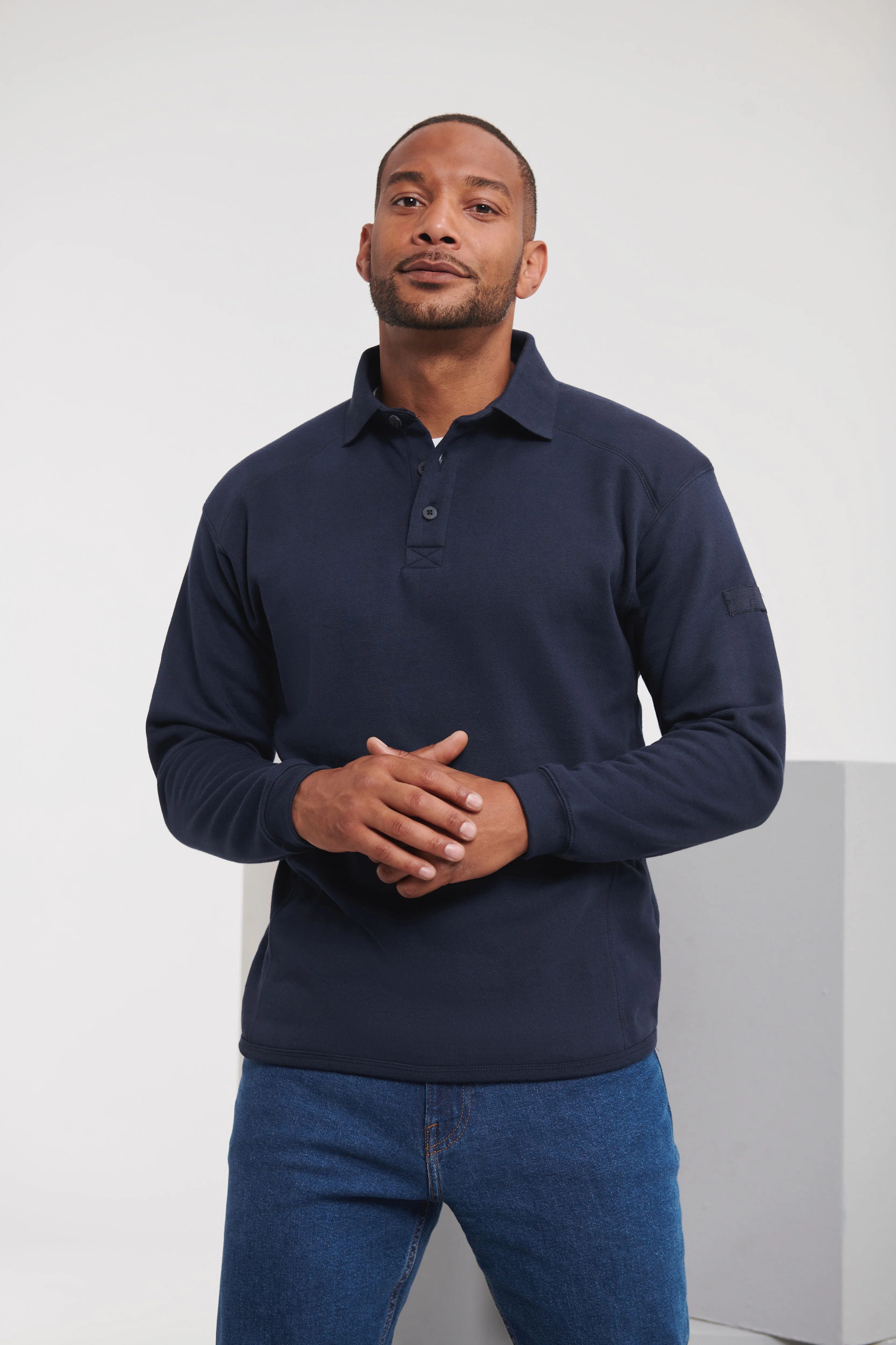 Heavy-duty collar sweatshirt