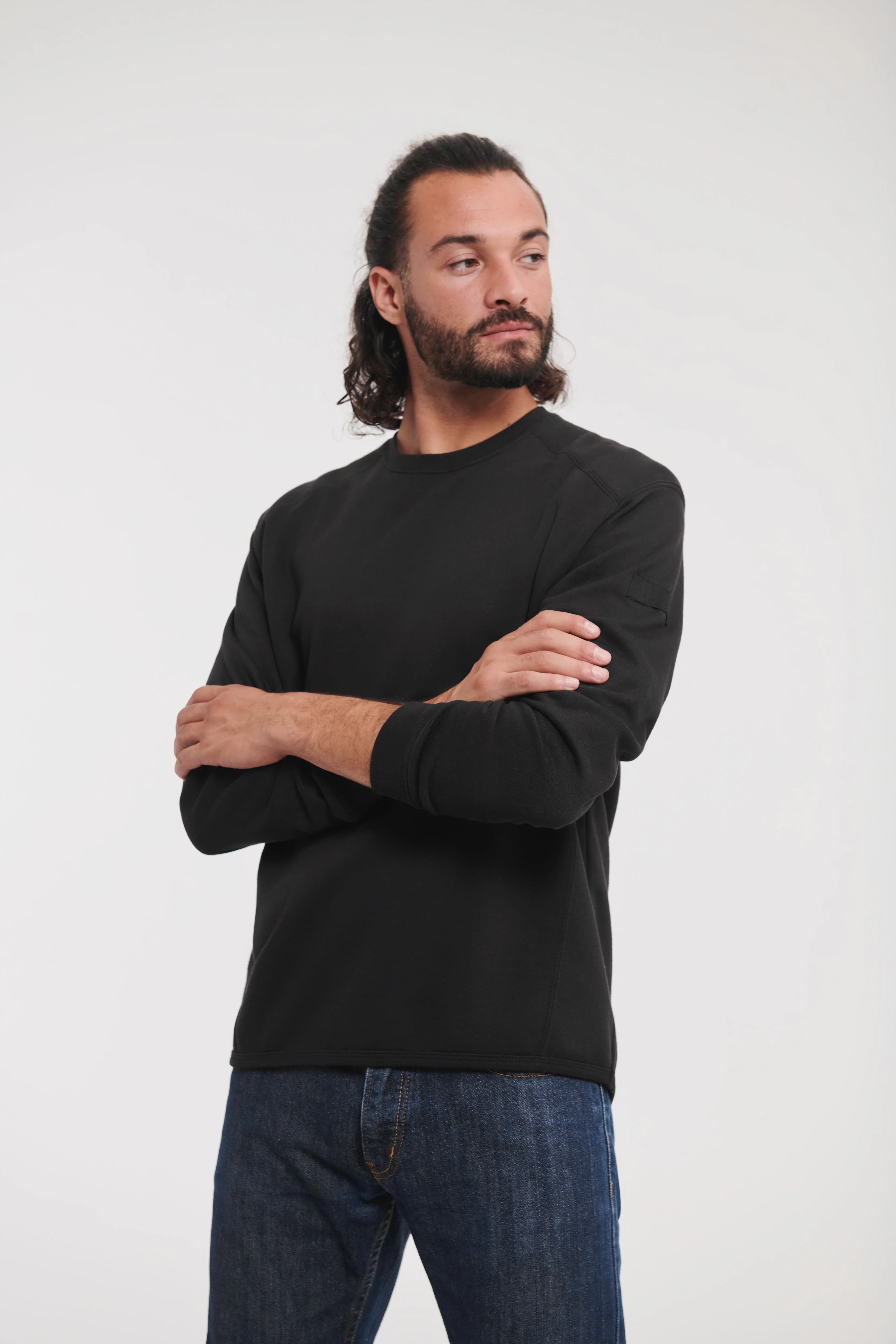 Heavy-duty crew neck sweatshirt