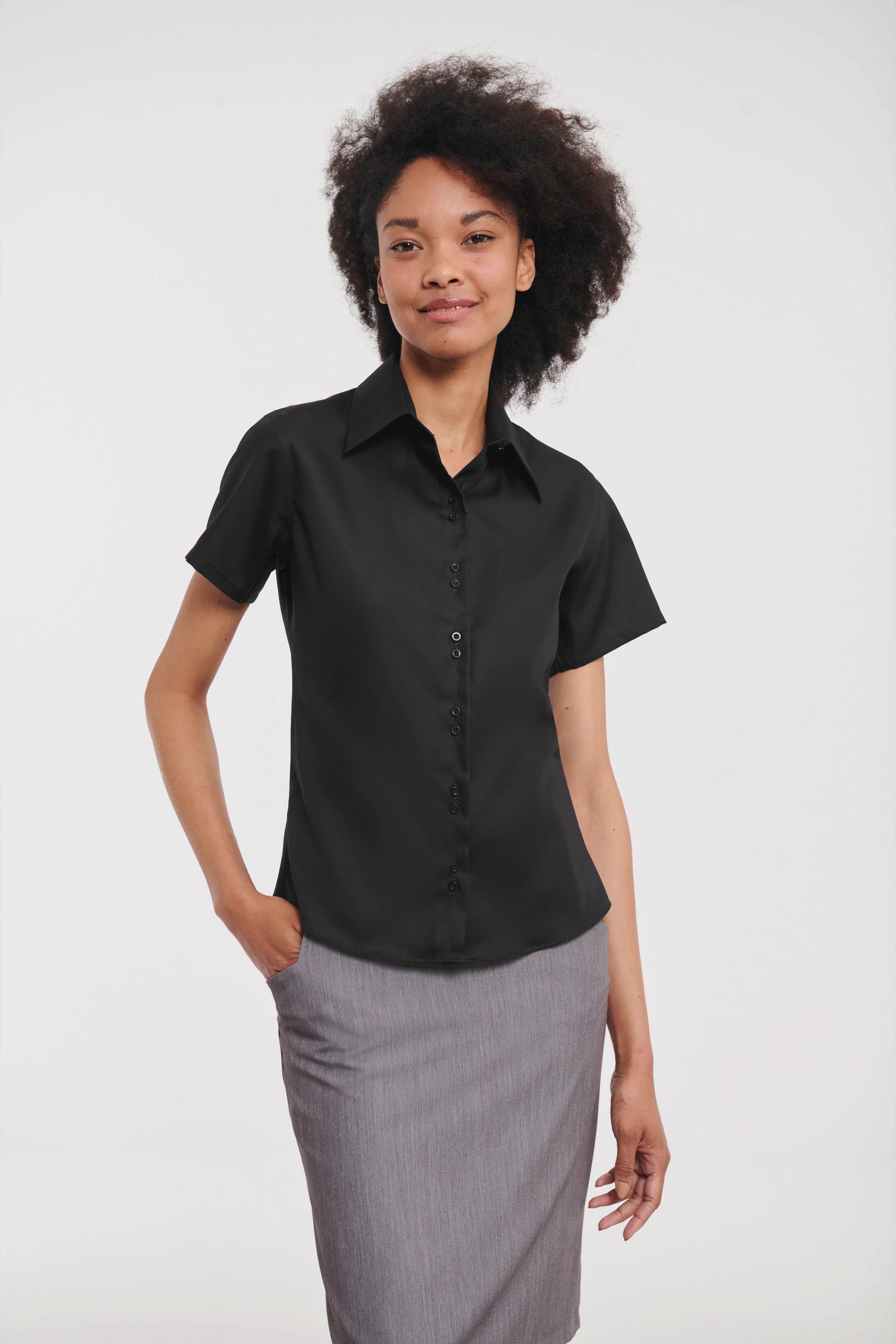 Women's short sleeve ultimate non-iron shirt