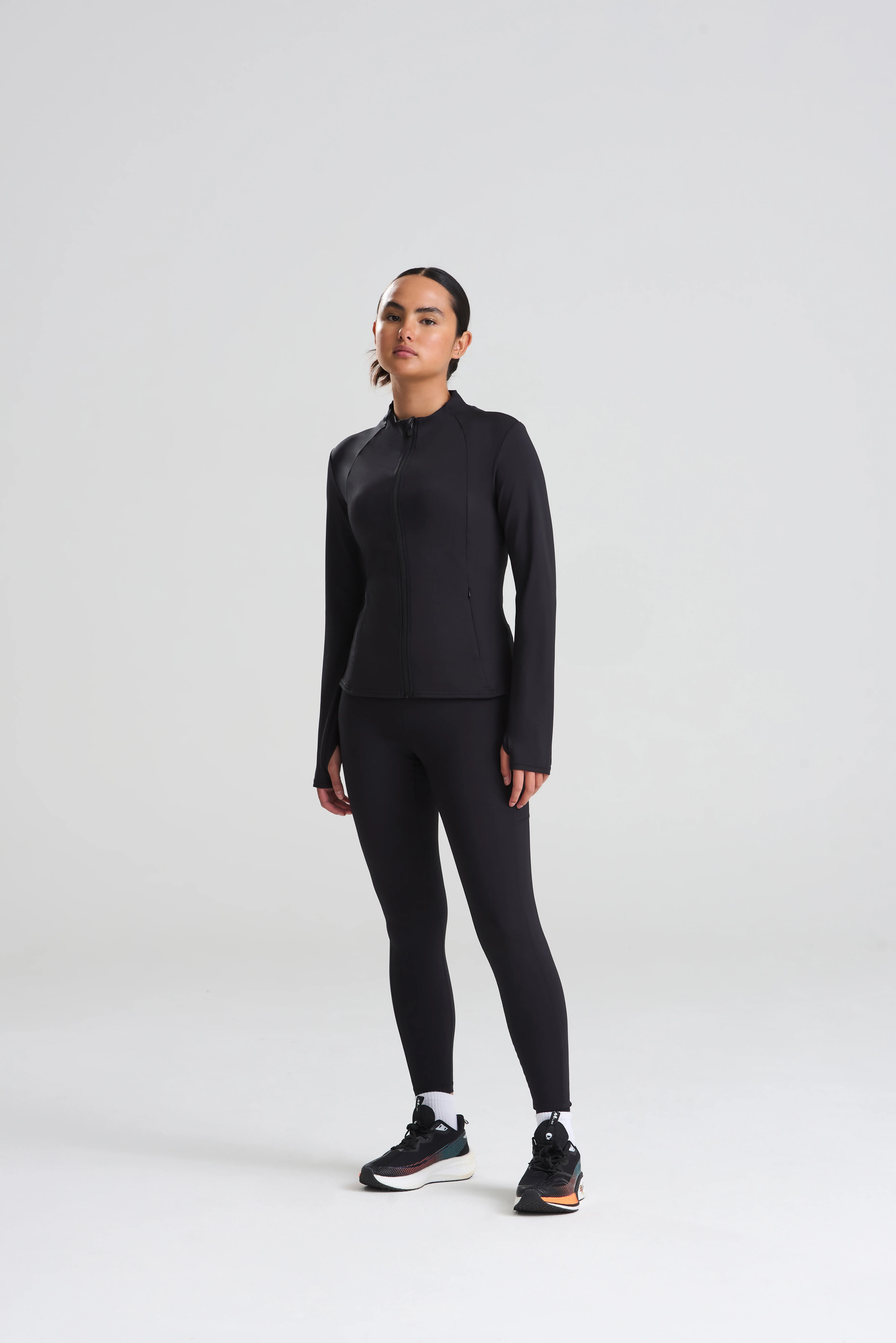 Women’s recycled tech-zip jacket