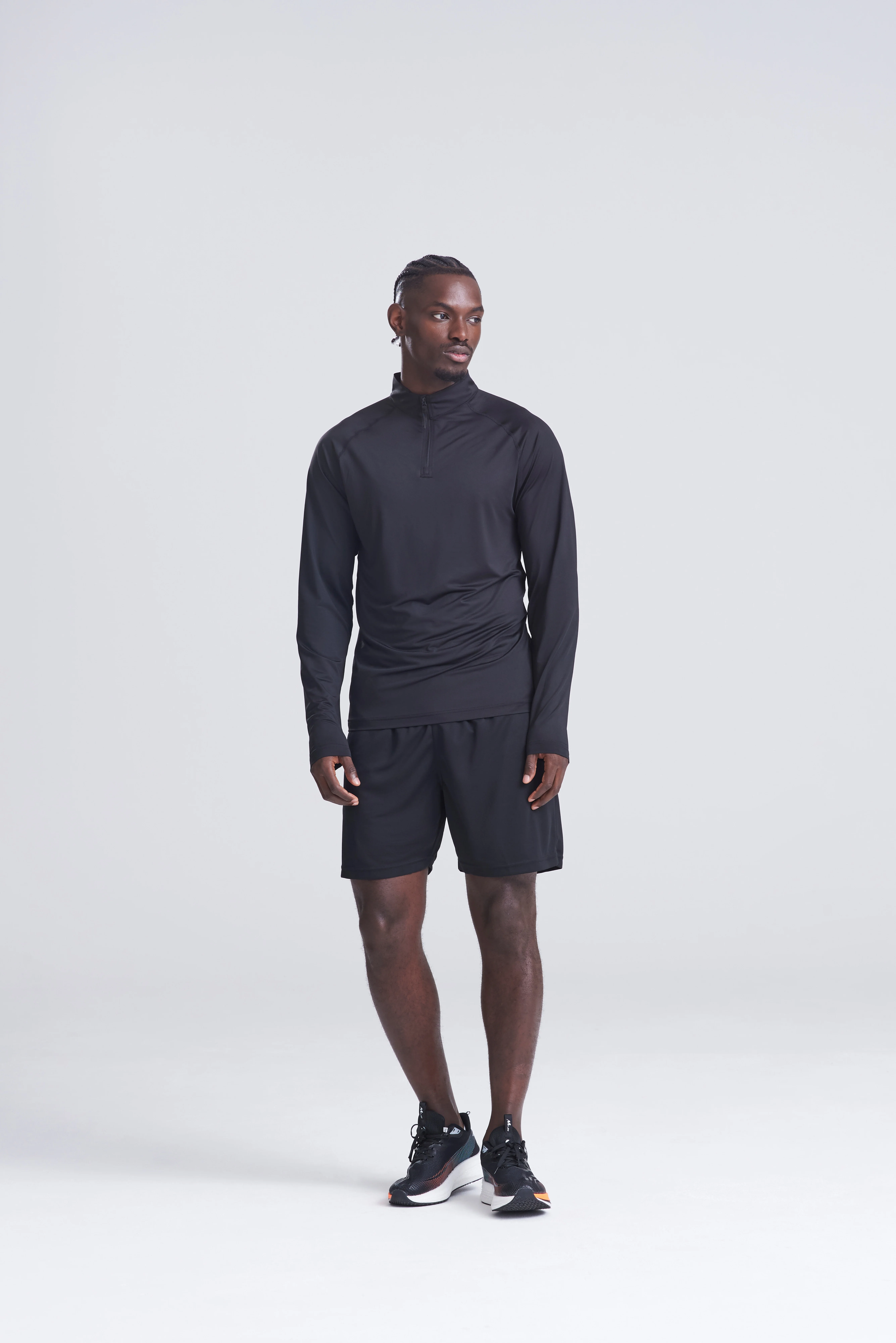 Lightweight active 1/4-zip