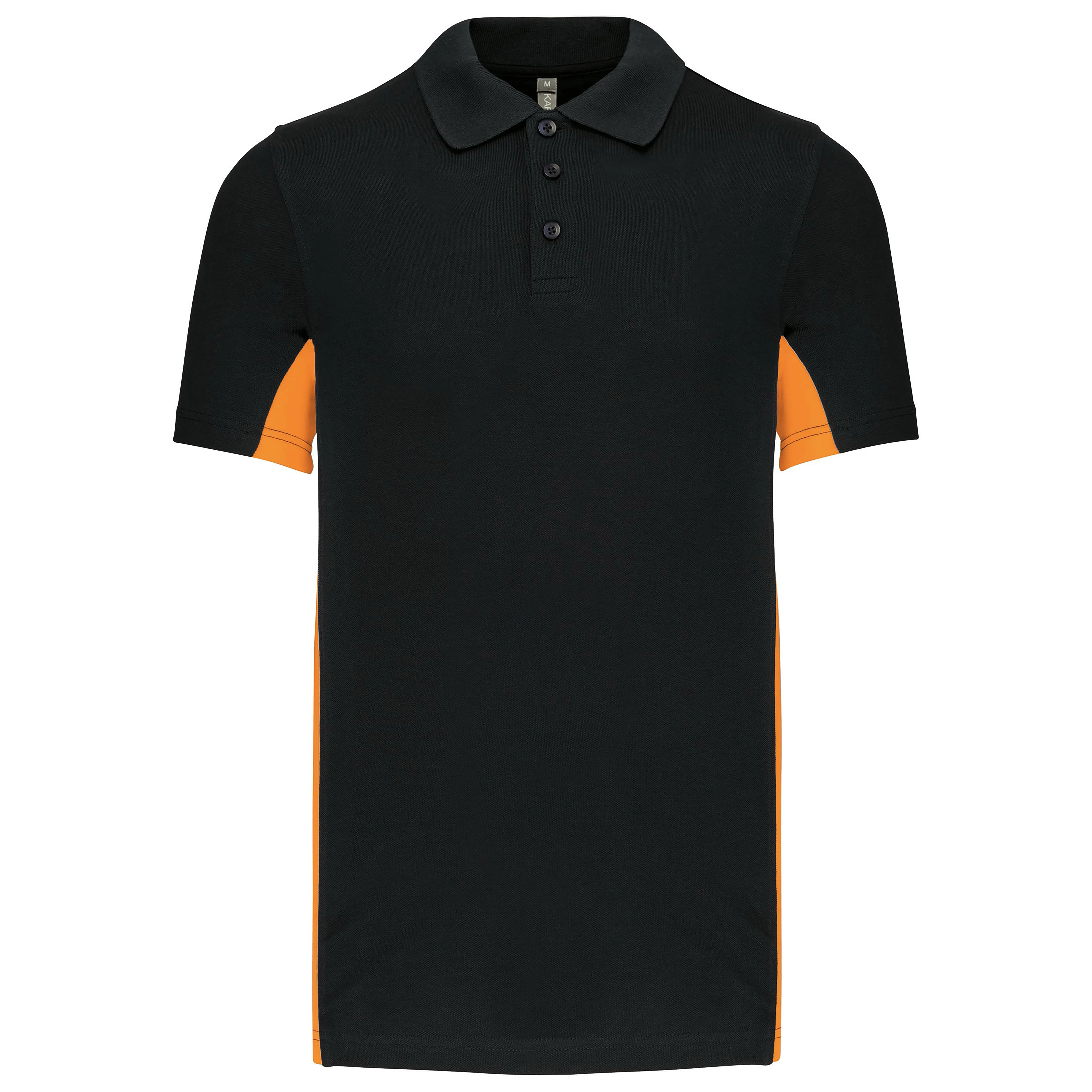 Flags short sleeve bi-colour polo shirt
