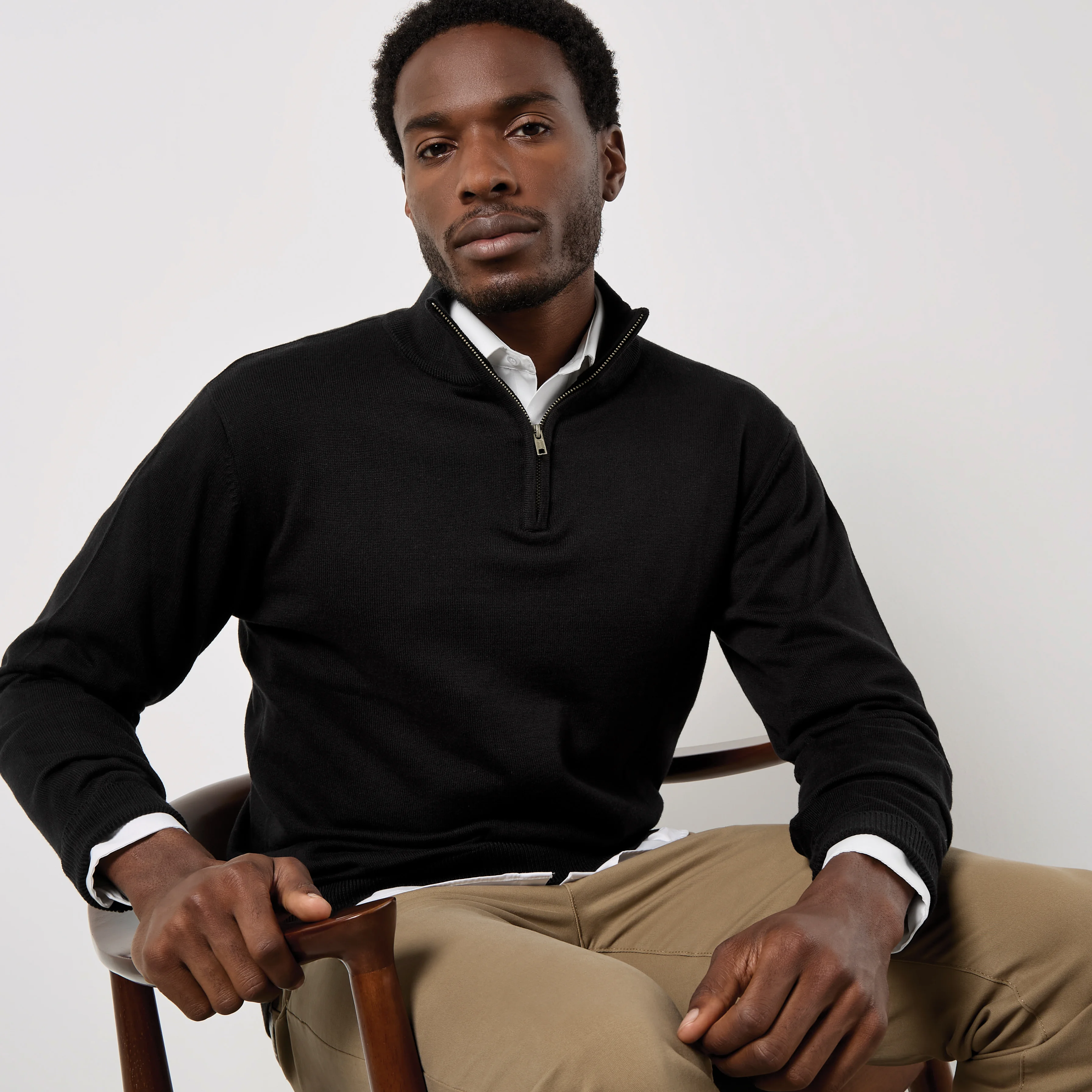 Kustom Kit Regular Fit Arundel 1/4 Zip Sweater