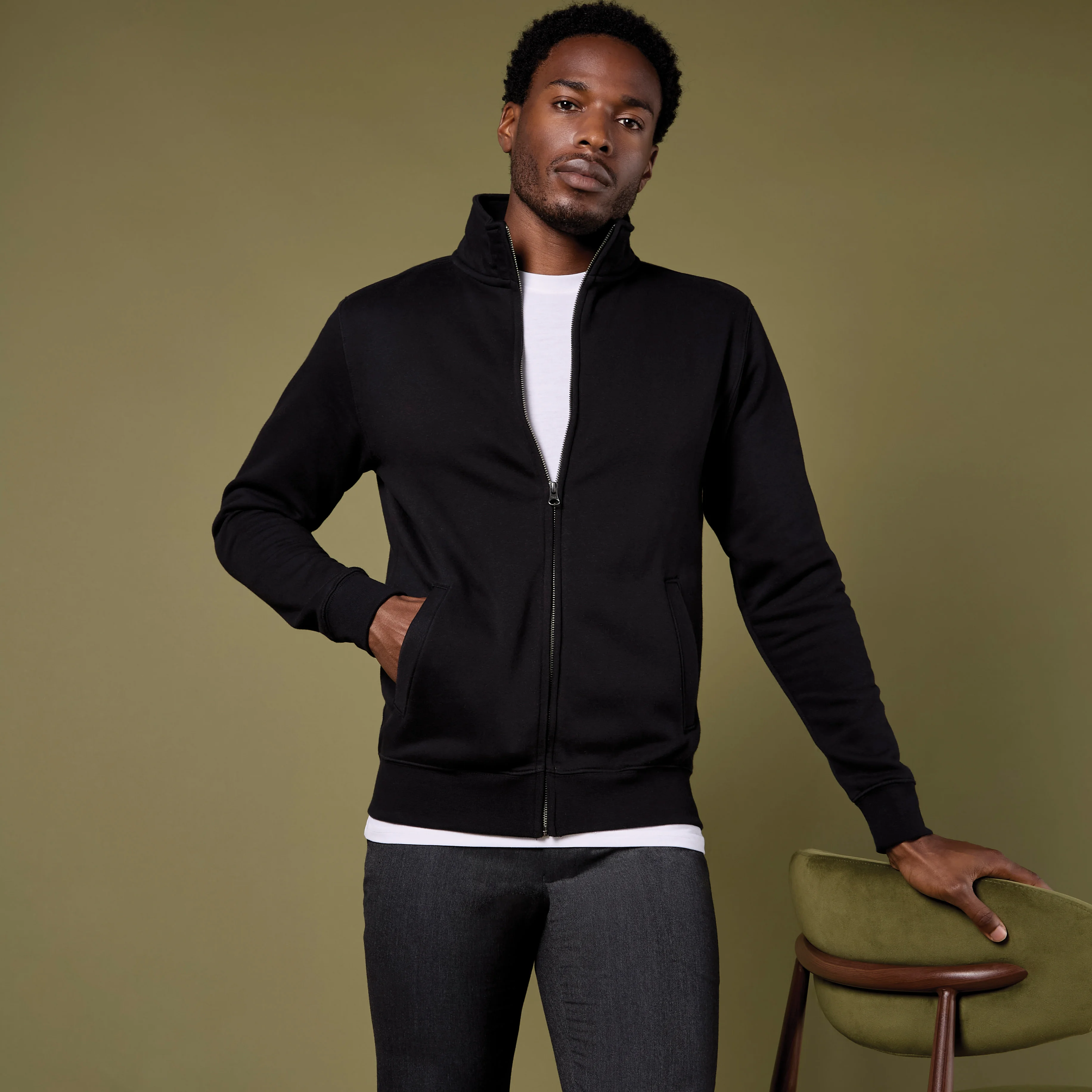 Kustom Kit Regular Fit Zipped Sweatshirt