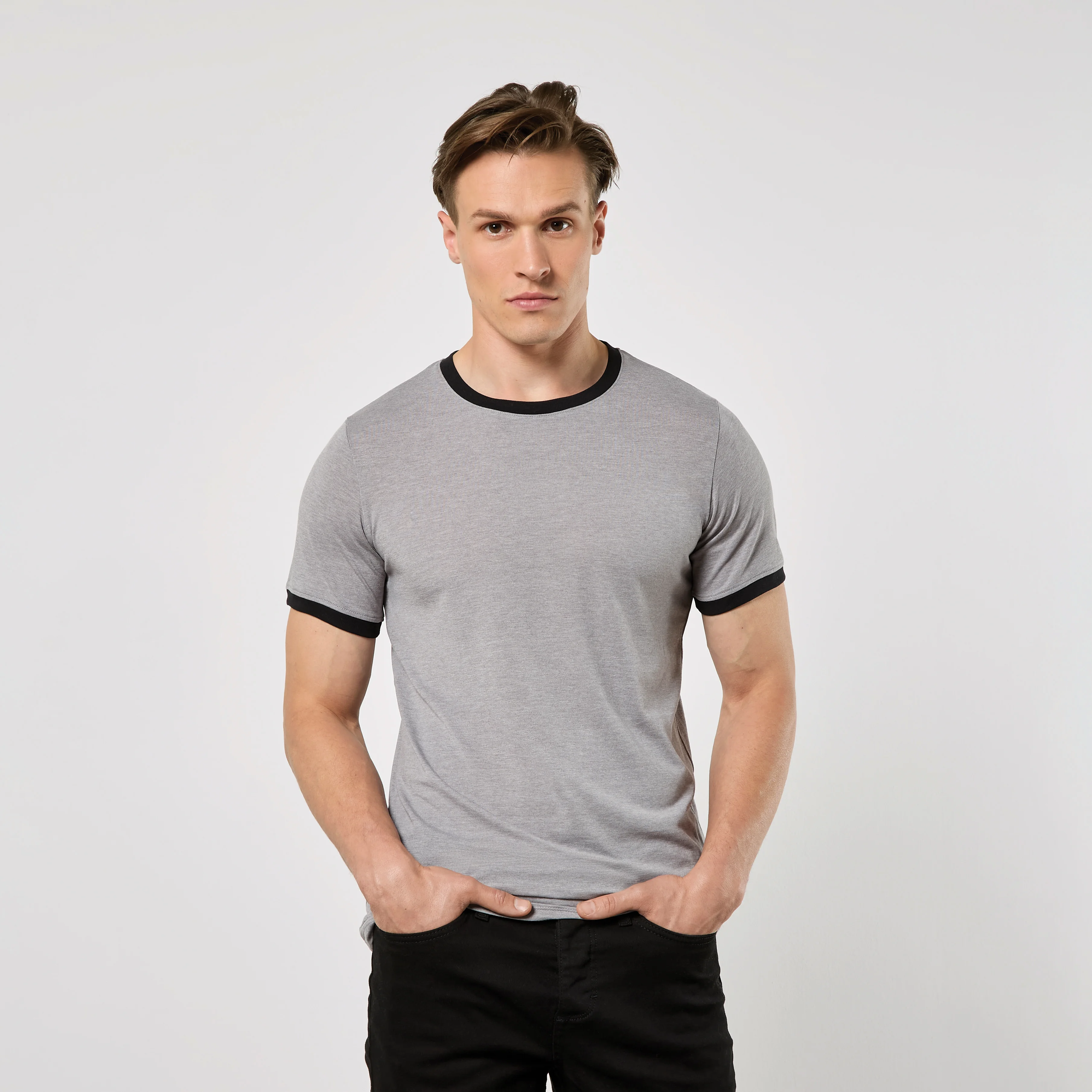 Kustom Kit Fashion Fit Ringer Tee