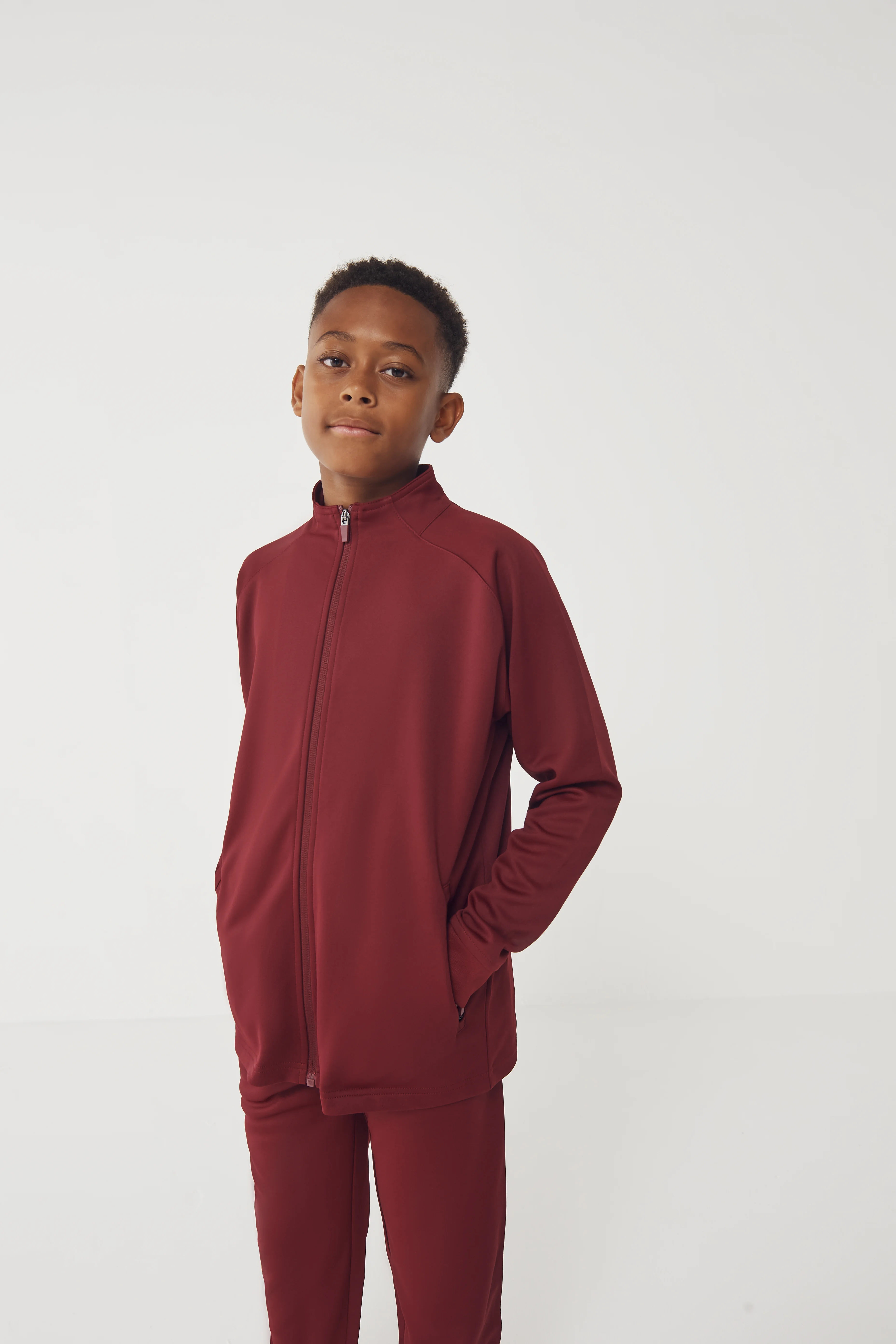 Kids knitted tracksuit top